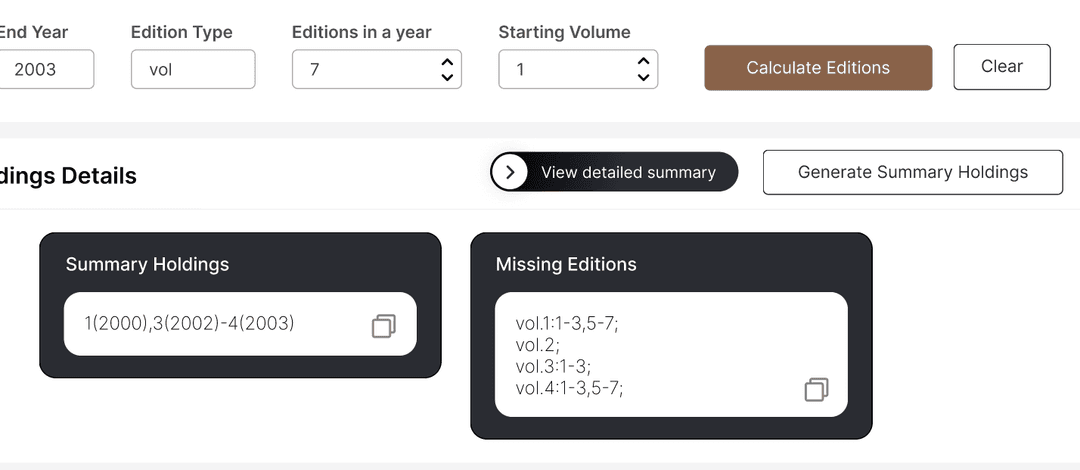 App Snapshot - get summary holdings